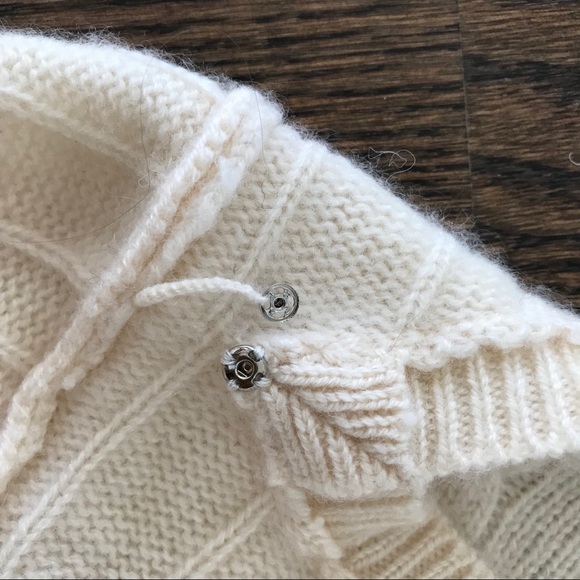 Ralph Lauren Sz M Cable Knit Cashmere Sweater - Picture 7 of 8